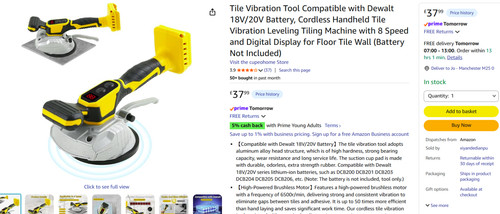 Tile vibration tool compatible - tile,